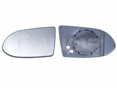 ALKAR 6471440 Стекло зеркала левого с кроншт. асфер. с подогр. Opel Zafira 99-05