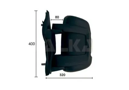 ALKAR 9225922 зеркало левое с обогревом Citroen Jumper , Fiat Ducato , Peugeot Boxer 06>