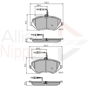ALLIED NIPPON ADB11251 Колодки торм. Peugeot Citroen