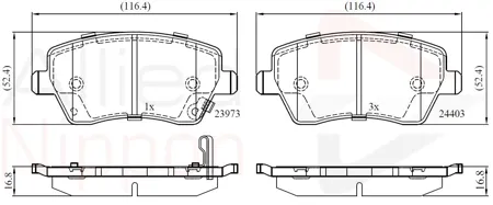 ALLIED NIPPON ADB32008 Колодки торм.передние