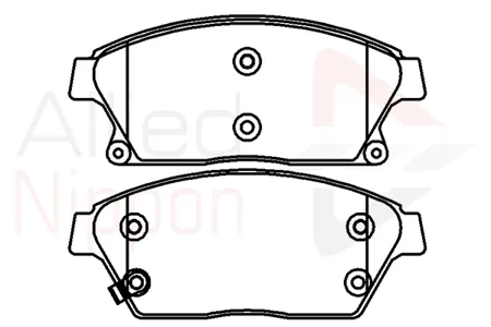 ALLIED NIPPON ADB32037 Колодки торм.передние