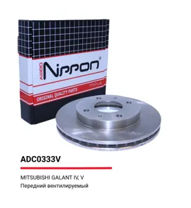 ALLIED NIPPON ADC0333V Диск торм.перед. Mitsubishi Galant, Volvo V40 1.8-2.4D 87>
