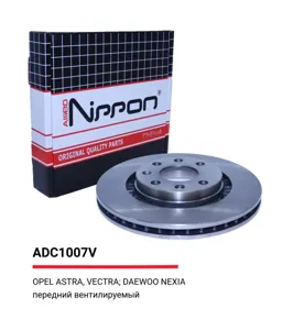 ALLIED NIPPON ADC1007V Диск торм.перед. Opel Astra Ascona Kadett 1.4-2.0D 87>