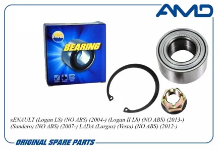 AMD AMDBER48 Подшипник передней ступицы Ларгус, Renault Logan , Sandero , Clio , Kangoo после 2010г