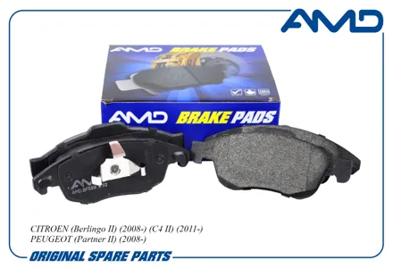 AMD AMDBF599 Колодка дискового тормоза Citroen Berlingo II 2008- C4 II 2011- Peugeot Partner II 2008- BF599