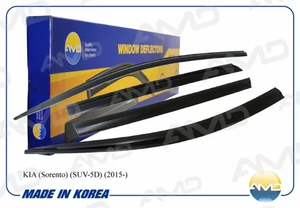 AMD AMDDK449 к-т дефлекторов окон  black к-т 4шт. Kia Sorento 15>