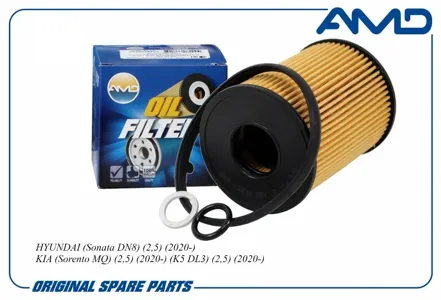 AMD AMDFL261 Фильтр масляный Hyundai Sonata DN8 2.5 20>, Kia Sorento K5 2.5 20