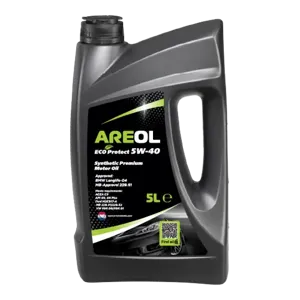 AREOL 5W40AR062 Масло моторное синт. ECO Protect 5W40 5л ACEA C3, API SNCF, VW 505.00505.01, Mercedes 229.51