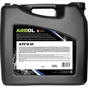 AREOL AR101 Масло трансмиссионное ATF D VI 20л для АКПП синт.,красн. GM Dexron VI, Mercon LV, Kia SP-IV