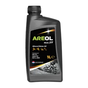 AREOL AR121 Масло моторное MOTO 2T 1л (минер.) для 2-х тактных двиг. API TC, JASO FC, ISO-L-EGC