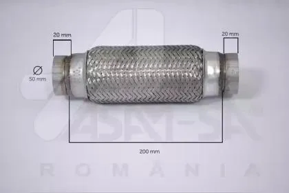 ASAM 60097 Гофра глушителя 50x200