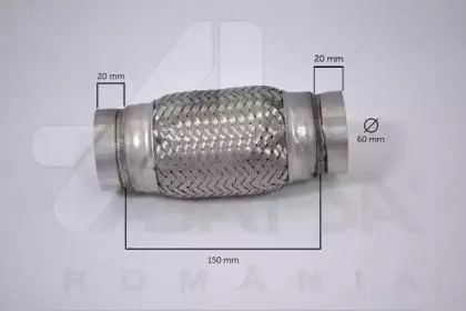 ASAM 60104 Гофрированная труба, выхлопная система