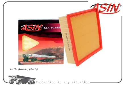ASIN ASINFA2378 Воздушный фильтр Lada Samara, 2108, 2109, 2110, 2112, 2121, 2123, 1117, 1119, 2170, 2172, 2190, Dat