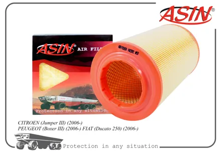 ASIN ASINFA2392 Воздушный фильтр Citroen Jumper , Fiat Ducato , Peugeot Boxer (2.2D-3.0D)