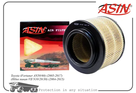 ASIN ASINFA2563 Воздушный фильтр Toyota Fortuner (N150, N160, N50, N60) (04-), Hilux (N10-N30) (05-)