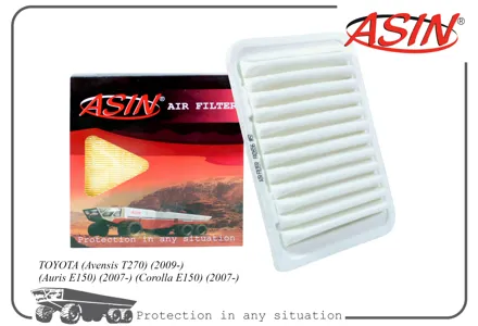 ASIN ASINFA2656 Воздушный фильтр Toyota Auris (E150, E180) 07-, Avensis (T270) 08-, Corolla (E150) 06-, RAV 4 (A30, A40) 08-, Yaris (P130, P90) 05-
