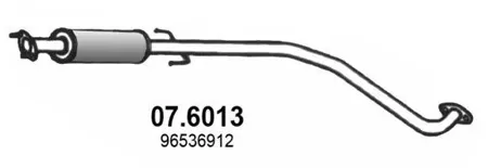 ASSO 076013 Резонатор Chevrolet Aveo 1.4 03-08