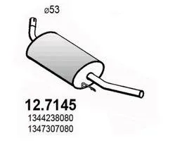 ASSO 127145 Глушитель выхлопных газов конечный