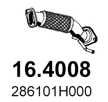 ASSO 164008 Труба выхлопного газа