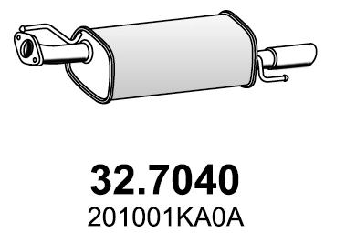 ASSO 327040 Глушитель выхлопных газов конечный