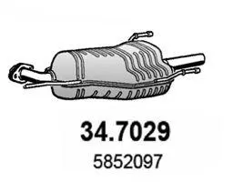 ASSO 347029 Задн. часть глушителя