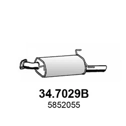 ASSO 347029B Глушитель задняя часть
