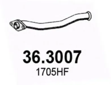ASSO 363007 Трубопровод выпускной Peugeot 206206 cc 1.1-1.6 98