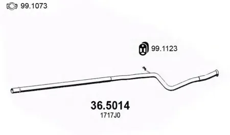 ASSO 365014 Трубопровод выпускной