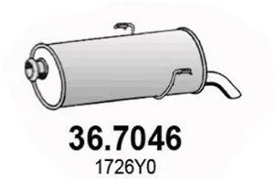 ASSO 367046 Глушитель задняя часть