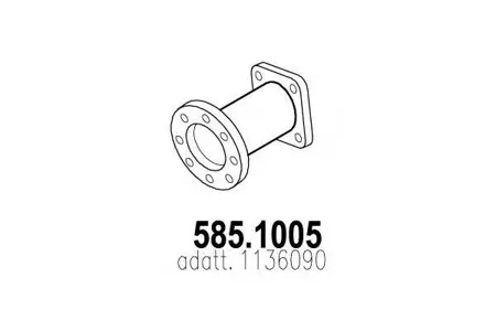 ASSO 5851005 Труба выхлопного газа