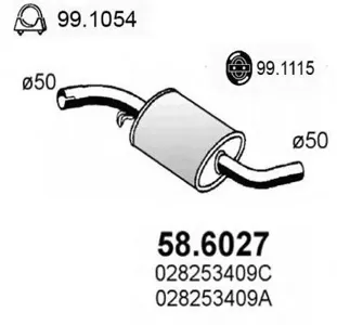 ASSO 586027 Резонатор