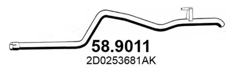 ASSO 589011 Труба выхлопного газа
