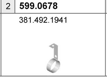 ASSO 5990678 Монтажный комплект, глушитель