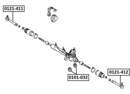 ASVA 0101032 Сайлентблок рулевой рейки