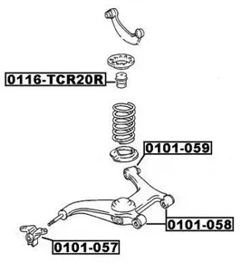 ASVA 0101059 Рычаг подвески