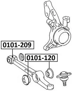ASVA 0101209 Рычаг подвески