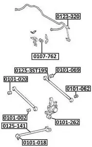 ASVA 0101262 Рычаг подвески
