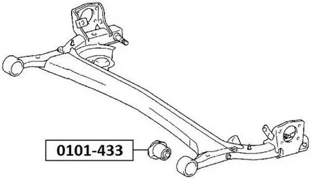 ASVA 0101433 Сайлентблок балки TOYOTA/LEXUS ECHO 05- задн.