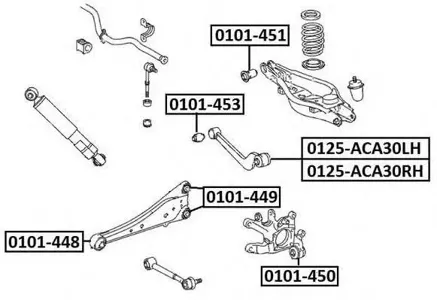 ASVA 0101451 Рычаг подвески