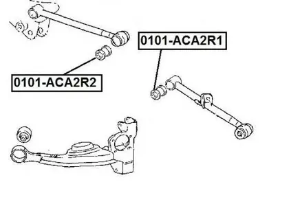 ASVA 0101ACA2R1 Сайлентблок задней верхней поперечной тяги