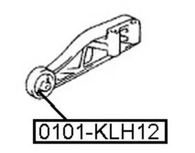 ASVA 0101KLH12 Сайлентблок опоры дифференциала Toyota Grand HIACE KCH10VCH10KCH16VCH16 95-02
