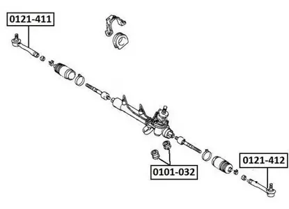 ASVA 0121412 Наконечник рулевой тяги