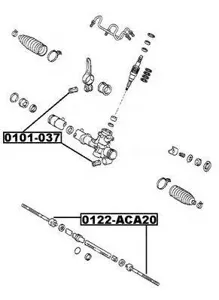 ASVA 0122ACA20 Рулевая тяга передняя