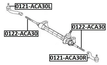 ASVA 0122ACA30 Рулевая тяга