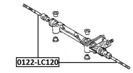 ASVA 0122LC120 Рулевая тяга передняя