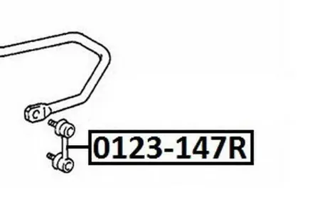 ASVA 0123147R Стойка стабилизатора заднего