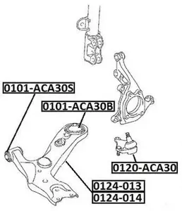 ASVA 0124013 Рычаг передний правый