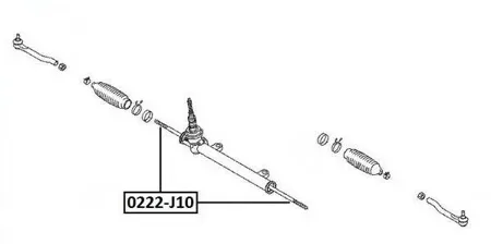 ASVA 0222J10 Рулевая тяга передняя