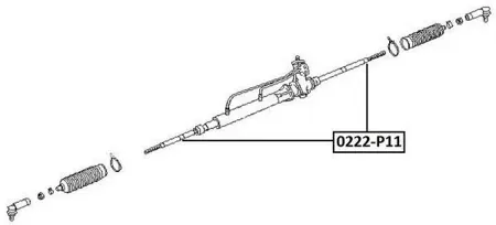 ASVA 0222P11 Рулевая тяга передняя