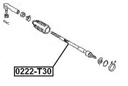 ASVA 0222T30 Рулевая тяга передняя